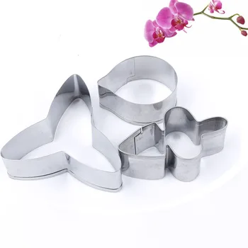 

3pcs/set Stainless Steel Butterfly Orchid Petal Cookie Cutter Biscuit Fondant Cake Decorating Tools Dessert Baking Mould