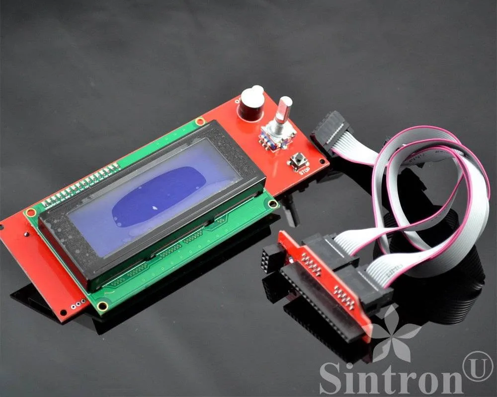 Display controller. Дисплей prusa i3. reprap smart controller 2004 3d model. lcd 2004 3д принтера. prusa i4 2004lcd.