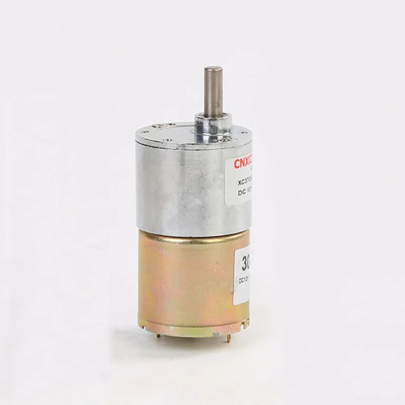 

6mm Diameter Shaft DC 24V 12V Geared Motor Adjustable XC37GB30-C 2-1500RPM 2/5/10/60/100/200/300/500/600RPM