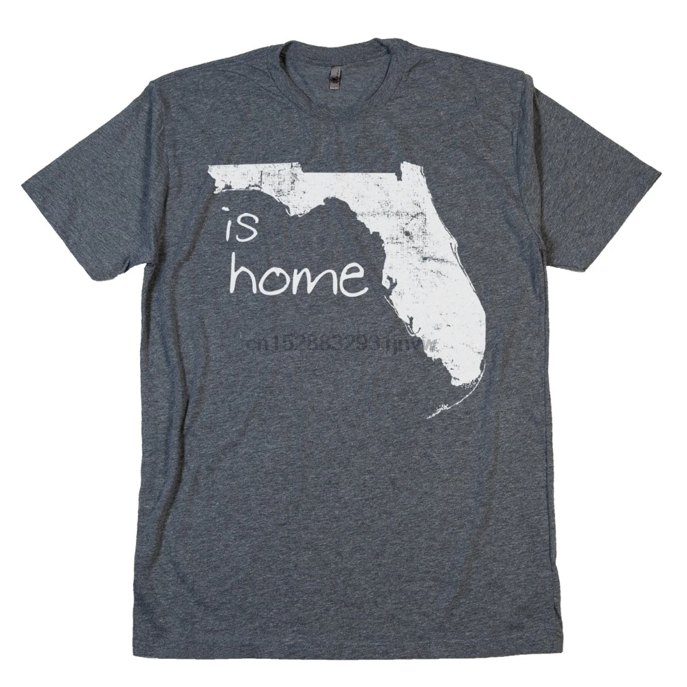 

Top Sale Mens Round Neck Cotton Casual Florida Fl Home State Tee Gators Miami Orlando Tampa Family Reunion Gift Crazy T Shirts