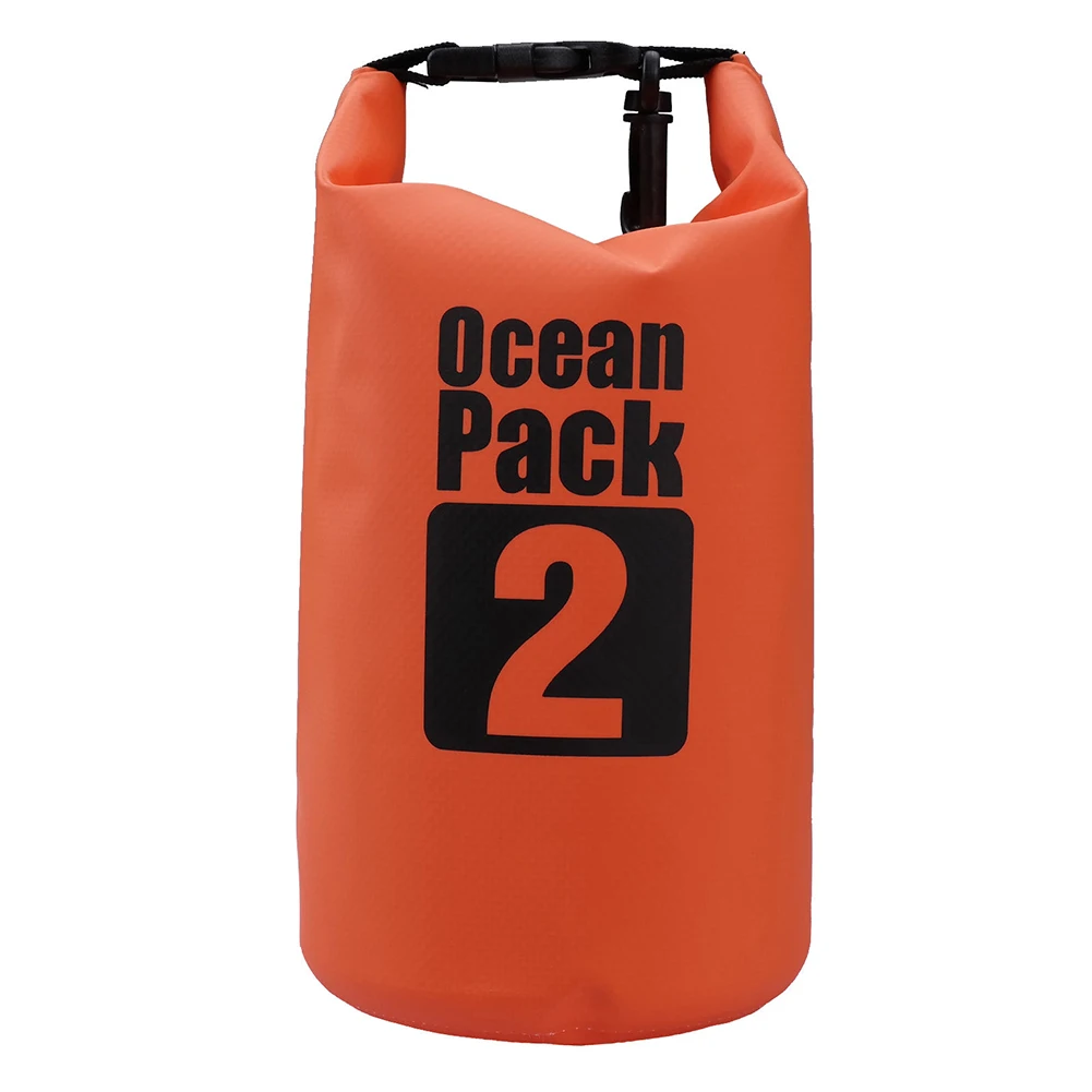 2L Водонепроницаемый хранения сухой Сумка мешок рюкзак мешок Лодка Байдарка оранжевый