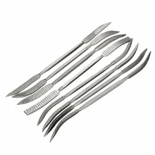 8 шт. набор 200 мм ремесла Riffler Rifler древесный Рашпиль двухсторонний грубая+ сумка