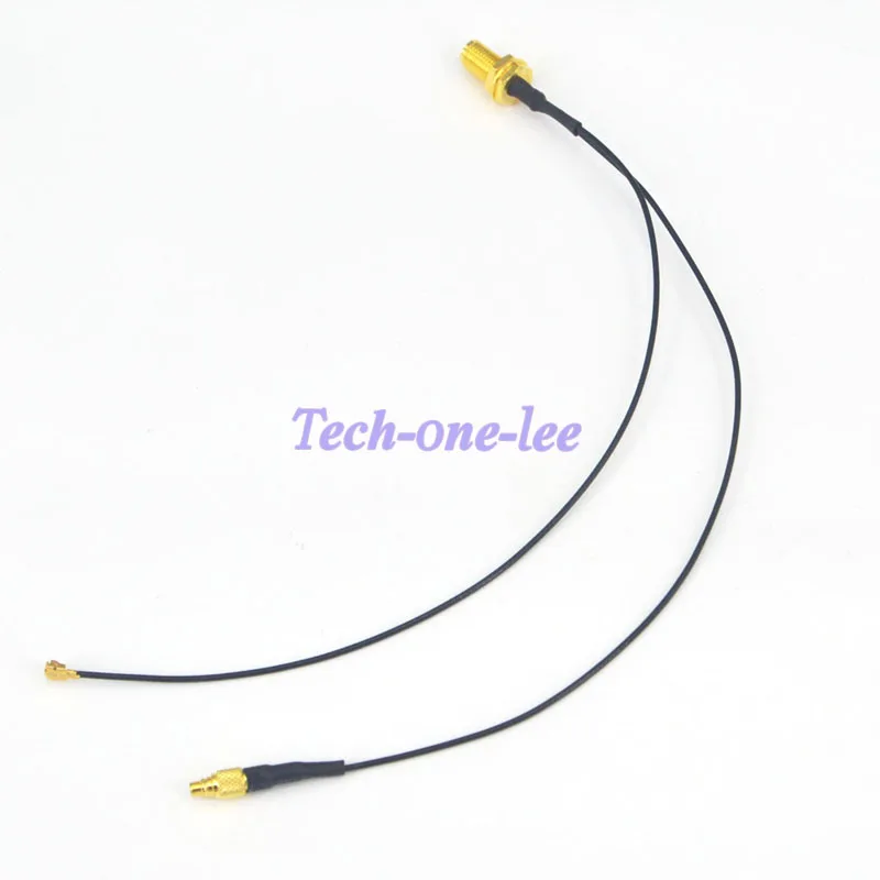 RP-SMA к IPX RP SMA женский в Y Тип двойной MMCX Мужской + IPX адаптер Соединительный кабель 1.13 помощью соединительного кабеля