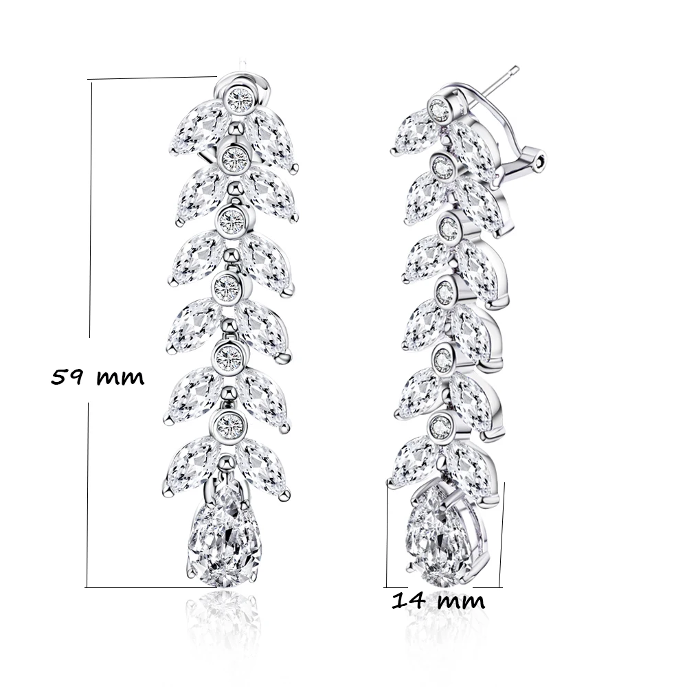 Long leaf earrings (2)