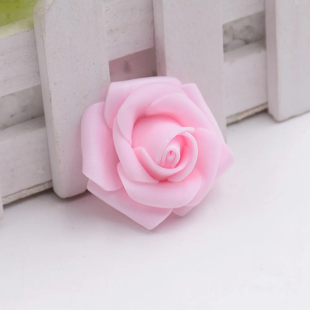 30 шт 4 см пена роза искусственный цветок PE розы головки для diy Свадебные украшения искусственный цветок Роза аксессуары для скрапбукинга
