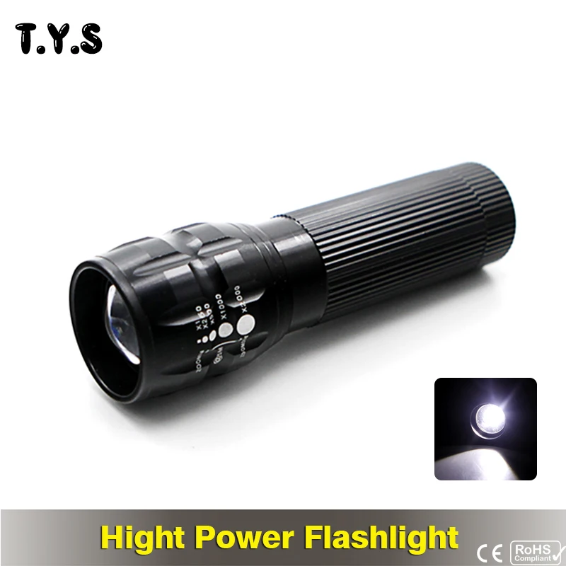 

Mini Flashlight Super Bright Lampe Torche Puissante Powerful Led Flashlight AAA Q5 Lampe De Poche Waterproof 3 Modes Zoomable 5W