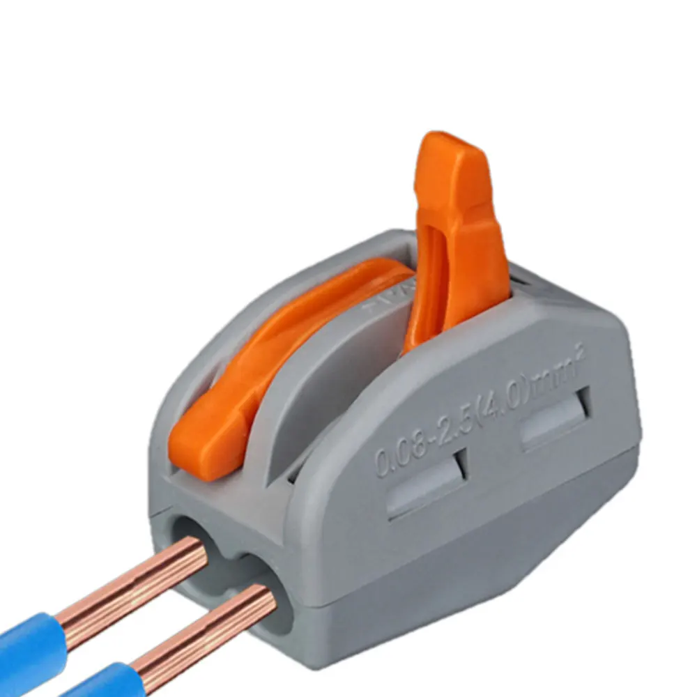 

10pcs Reusable Hot Sell Useful New 2/3/5 Way Reusable Spring Lever Terminal Block Electric Cable Connector Wire