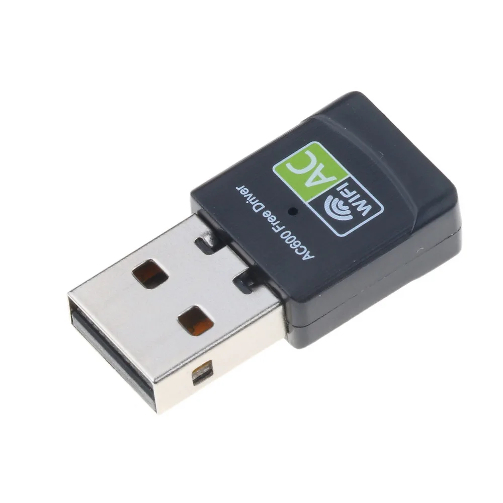 Бесплатный драйвер беспроводной USB Wifi адаптер 600 Мбит/с 2 4G/5G Двухдиапазонная Wi Fi
