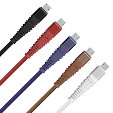 50 шт./Партия 1 м Micro USB кабель 2A быстрая Синхронизация данных зарядное устройство через Micro USB для samsung Xiaomi htc Android кабели мобильного телефона