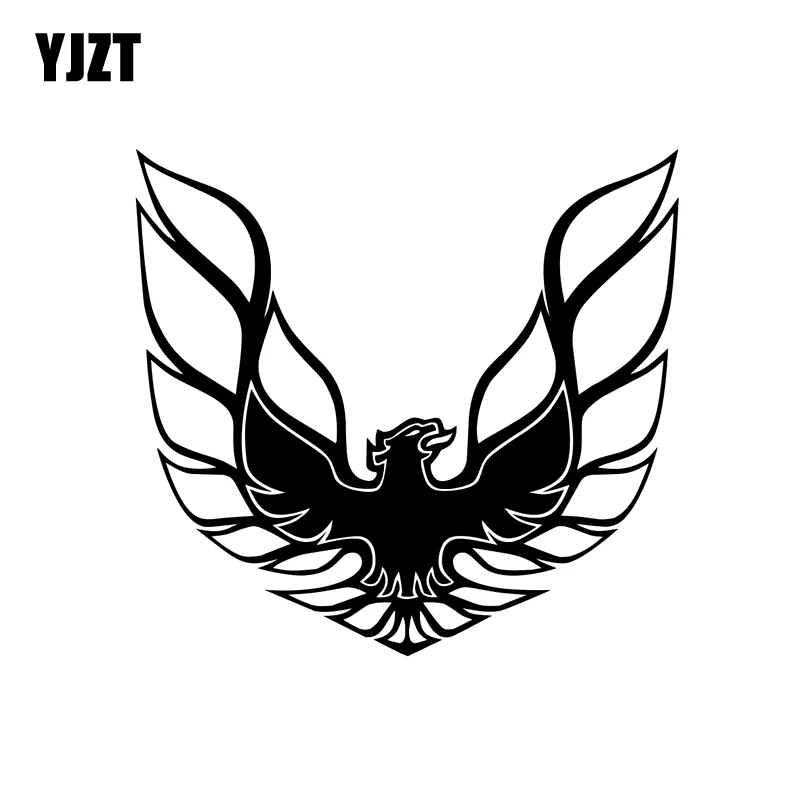 

YJZT 16CM*14.7CM Personality Eagle Flying Car Sticker Vinyl Decoration Decal Black/Silver Accessories C11-1207