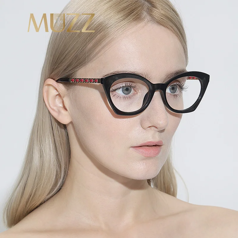 Muzz 2018 Fashion Brands Ladies Cat Eye Glasses Frames Women Glasses 