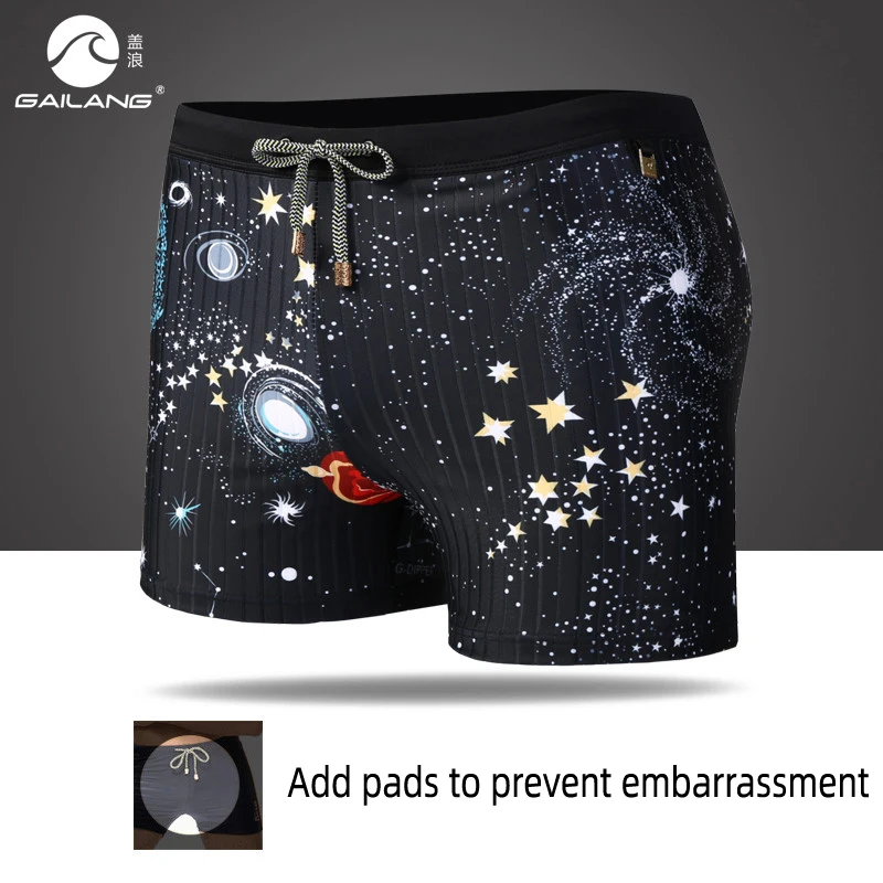 

Bathing suit mesh shorts Men's swimming trunks camouflage hawaiian bermudas swimsuit maillot de bain printed briefs mesh