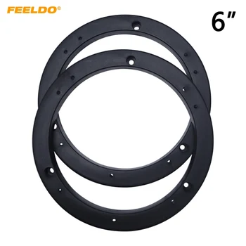 

FEELDO 1pair 6"Universal Car Stereo Audio Solid Speaker Spacer Adapter Hold Refitting Mat for All Cars Anti-Slip Mat #HQ5607-6