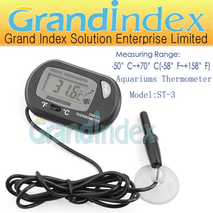 Retail water proof Aquarium Digital Thermometer ST 3