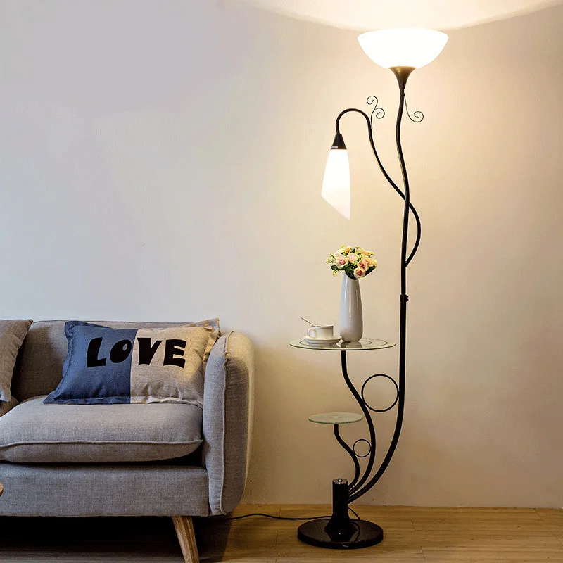  Nordic Desk Floor Lamp Modern Bedroom Floor Light Living Room Standing Lamp Study LED Stand Light I - 33012668164