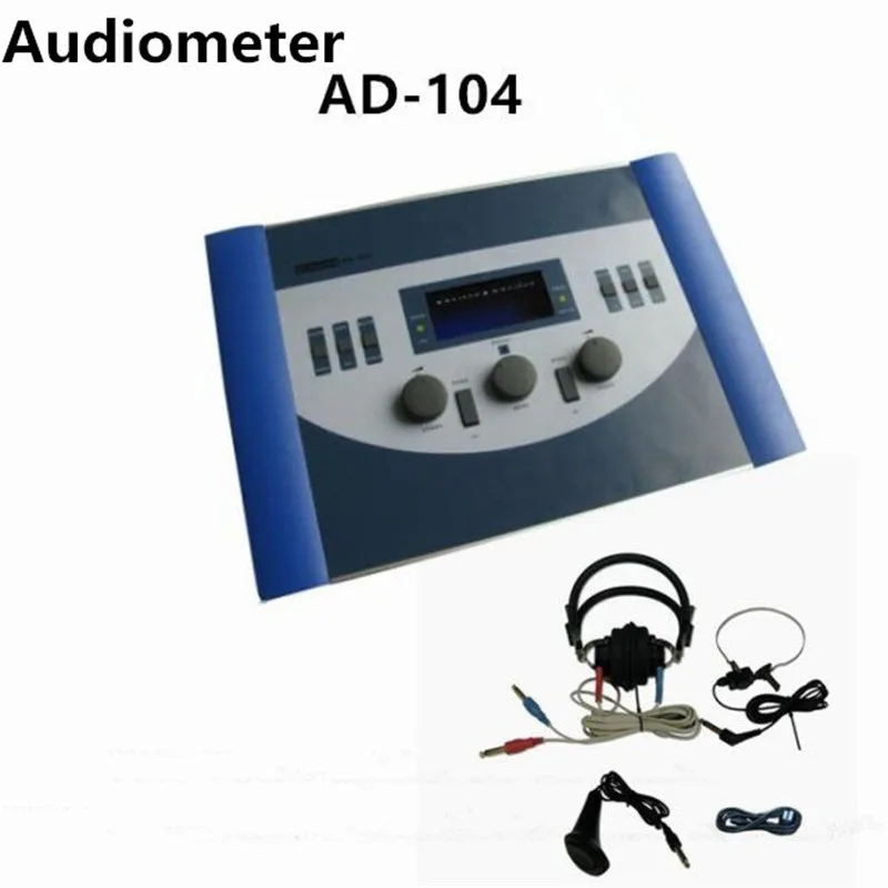  AD-104 Audiometer Hearing Loss Testing Audiometer Digital Machine Audiogram Portable Device free sh