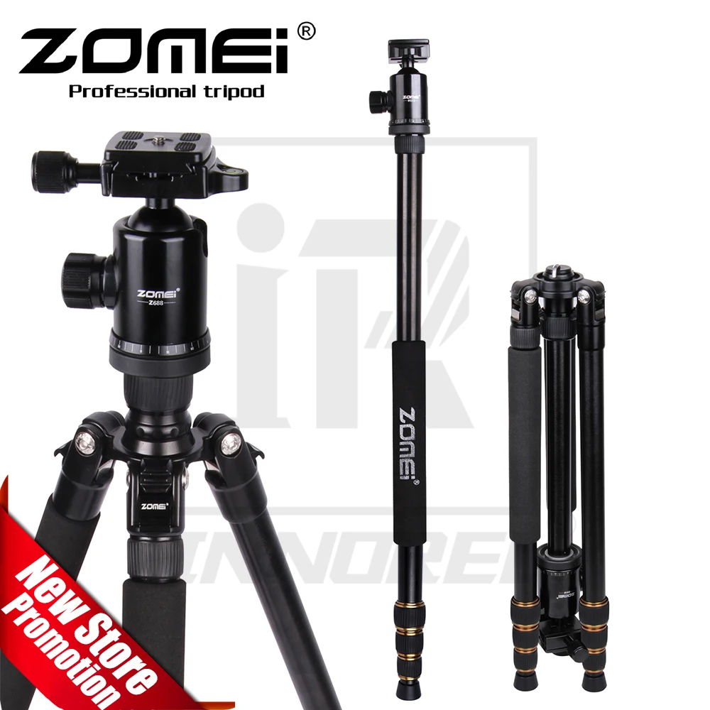 

Zomei Z688 Professional Photographic Travel Compact Aluminum Heavy Duty Tripod Monopod&Ball Head for Digital DSLR Camera