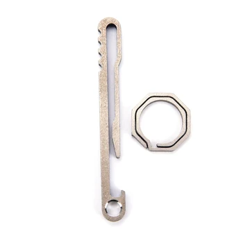 

High quality itanium Alloy EDC Key Ring Belt Clip Quick Draw Keychain Hanging Buckle Bottle Opener Pocket Clip Outdoor Equipment