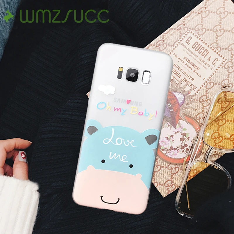 WMZSUCC милый кот Бегемот Мэтт Мягкий чехол для телефона Sumsung Galaxy S7 край Note 8