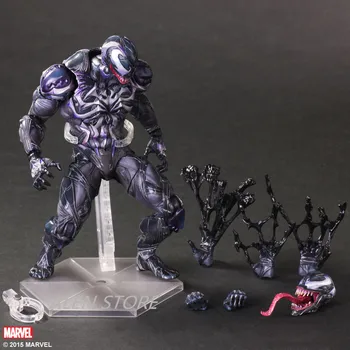 

ALEN Spider Man Action Figure Venom Spider Collection Model PLAY ARTS Spider-Man Venom PVC Action Figure Play Arts Kai Venom Toy