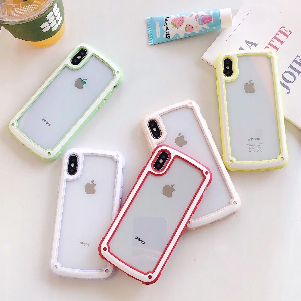 Роскошный силиконовый чехол для iPhone XS Max Xr 7 8 Plus 6 s противоударный бампер X|Бамперы|