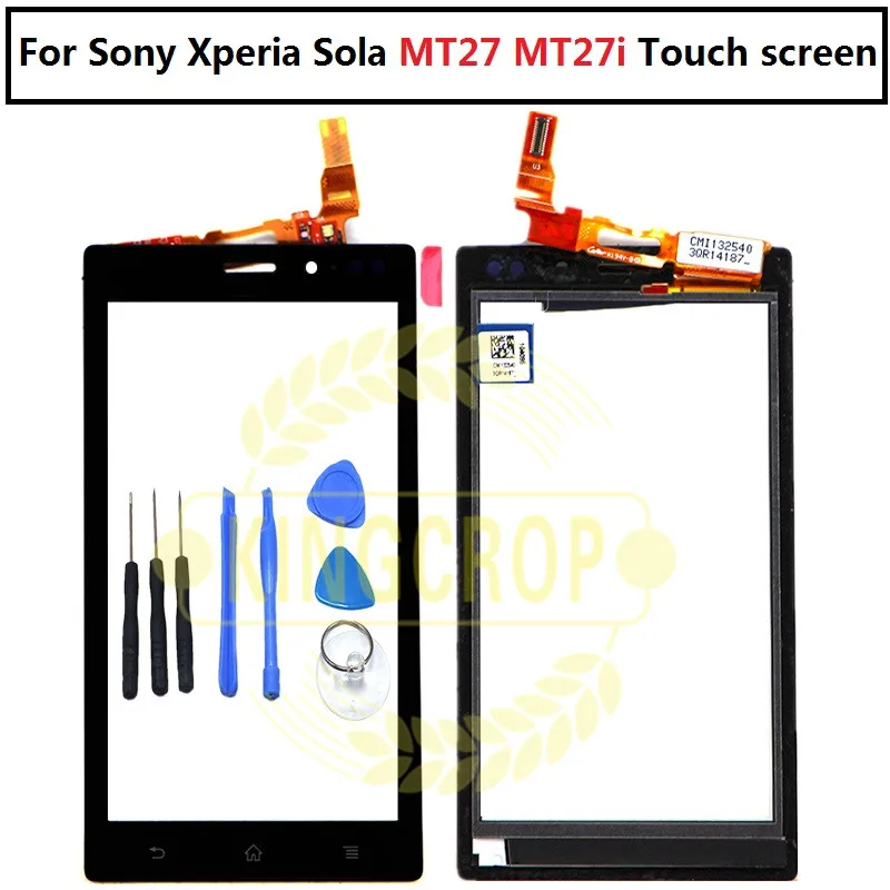 3." Сенсорный экран для Sony Xperia Sola MT27 MT27i планшета спереди Стекло объектив Сенсор Панель высокое качество+ Инструменты