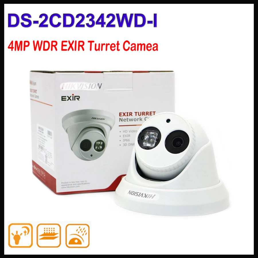 Hikvision 4mp Camera CCTV DS-2CD2342WD-I Poe Dome IP Camera HD Support Onvif P2P For Security Surveillance IR Leds Night Vision