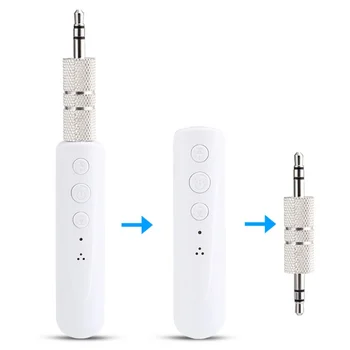 

Wireless Bluetooth Aux Audio Receiver Adapter 4.1 Bluetooth Handsfree Car Kit 3.5mm Jack Aux Bluetooth Hands Free Music Receiver