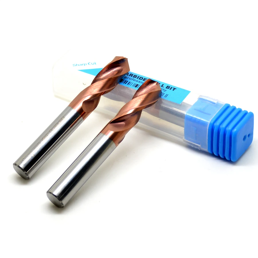 4mm (4D*50L) Micro grain solid Tungsten carbide CNC Twist Drill Bits HRC55,Carbide Drill bits For Metal working