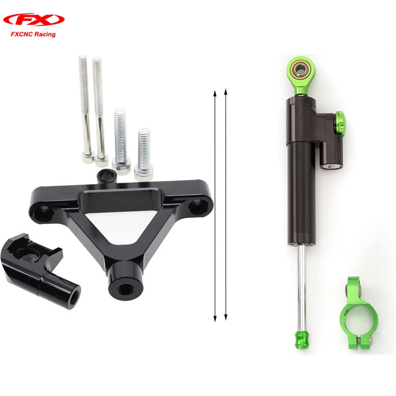 CNC for 2007 2008 Kawasaki ZX6R ZX6R8 Steering Stabilizer Damper Linear