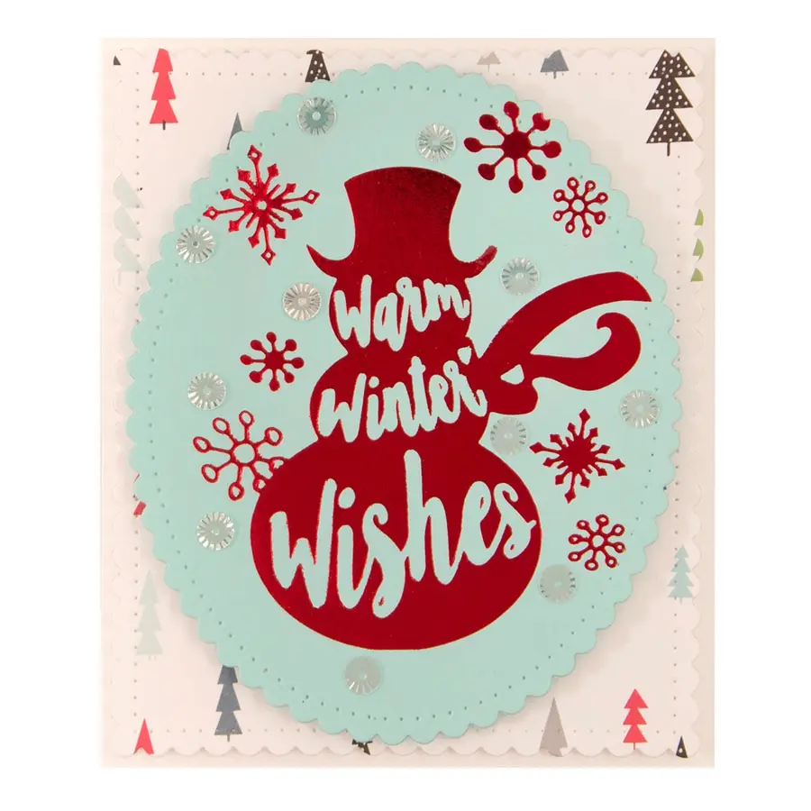 Aliexpress.com : Buy Snowman Letters Frame Metal Cutting