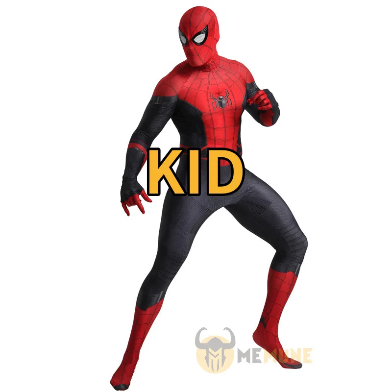 Маскарадный костюм супергероя Marvel для костюмированной вечеринки, костюм Человека-паука на Хэллоуин - Цвет: KID