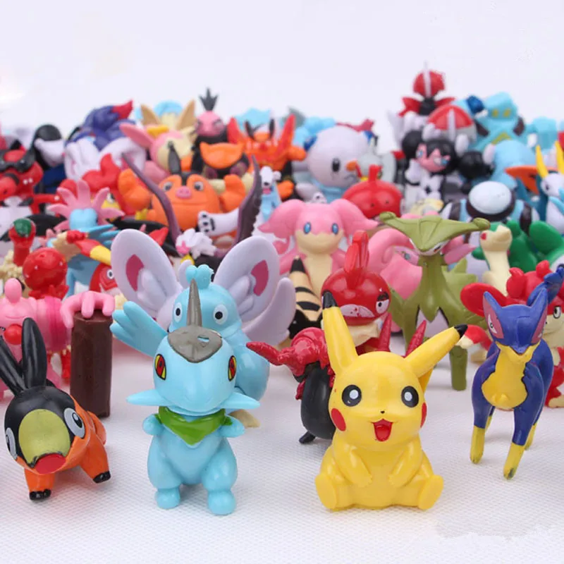 

144 pieces/set Mini Pokemon Figures Action fun toys Figures Anime Pokemon doll