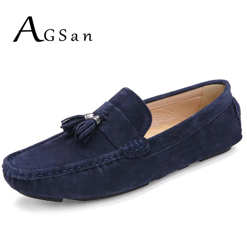 Buy AGSan tassel loafers for men suede