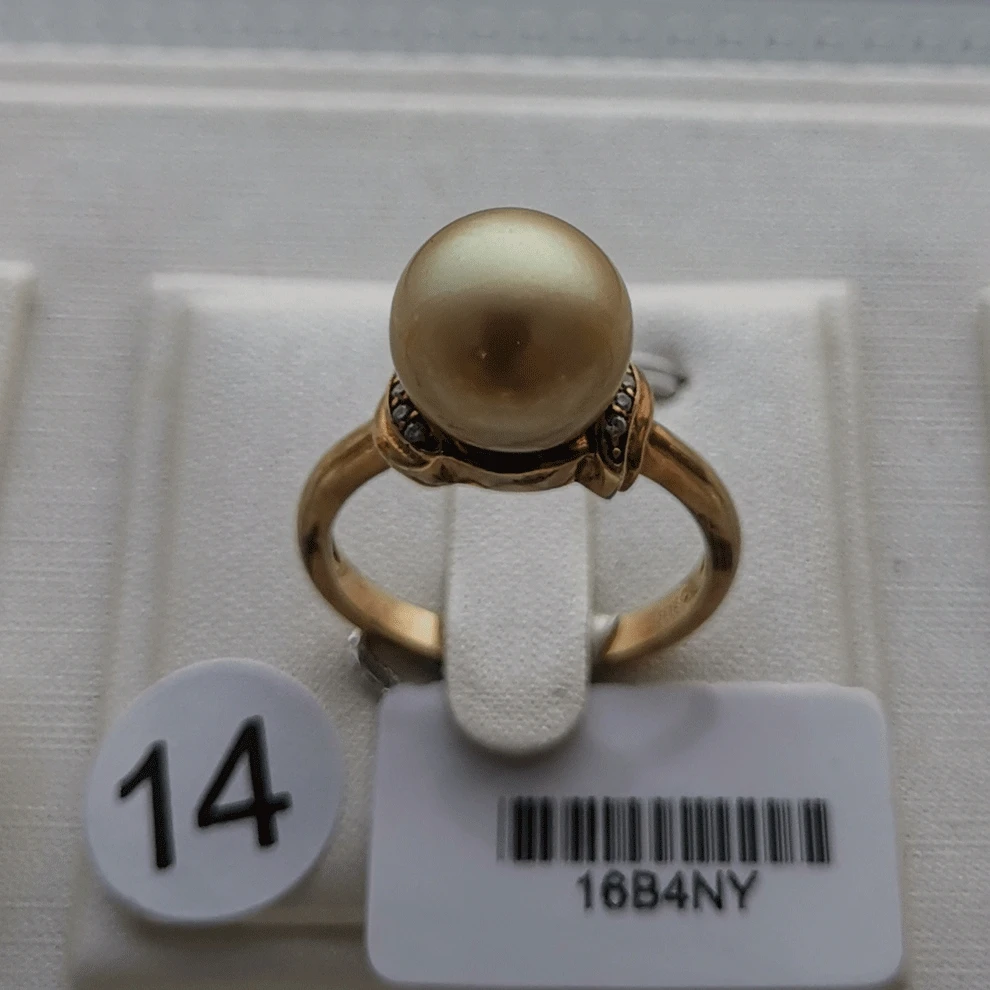 YS 9-11 мм кольцо из натурального морского жемчуга с морской водой 925 пробы Серебряное обручальное кольцо распродажа один на один
