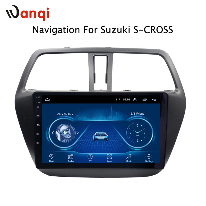 Android 8,1 9 дюймов автомобильная навигация для Suzuki S-CROSS- Поддержка Wifi SWC OBD задняя камера