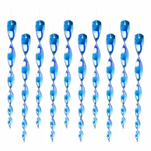 Bird Repellent Reflective Scare Rods-Ornamental Spiral Hanging Woodpecker Deterrent Device(12inch Blue) Pack of 10 Bird Repellent Reflective Scare Rods-Ornamental Spiral Hanging Woodpecker Deterrent Device(12inch Blue) Pack of 10