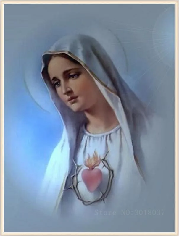 

Diamond Mosaic Diy 5D Diamond Embroidery Contemplative Saint Diamond Painting Cross Stitch Floral Rhinestone Decoration Stickers