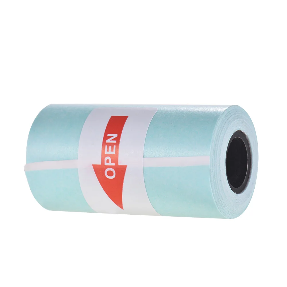 Printable Sticker Paper Roll Direct Thermal Paper with Self-adhesive 57*30mm(2.17*1.18in) for PeriPage A6 Pocket Thermal Printer