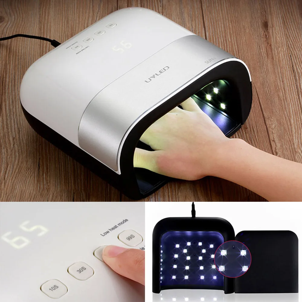 

SUN3 48W UV LED Nail Lamp Quick-Drying For Art Nail Gel With Memory Timer Double-Speed LCD Display Curing US Nail Drying Machine