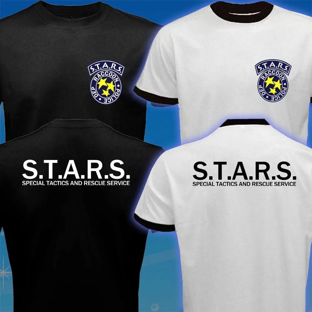 STARS Resident Evil Umbrella Corp Biohazard RPD DEP Racoon Police Capcom T-Shirt