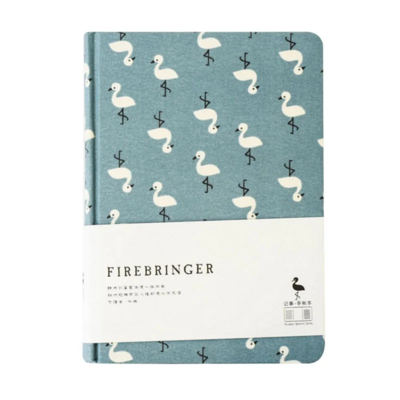 

A5 Creative Cartoon Flamingos Pattern cloth hardcover notebook blank box notepad painting graffiti DIY hand book stationery