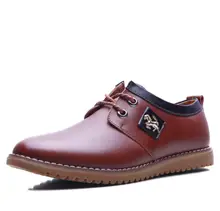 New Fashion Luxury Casual Mens Shoes Leather Black Brown Design Flats for Men Business OL Shoes