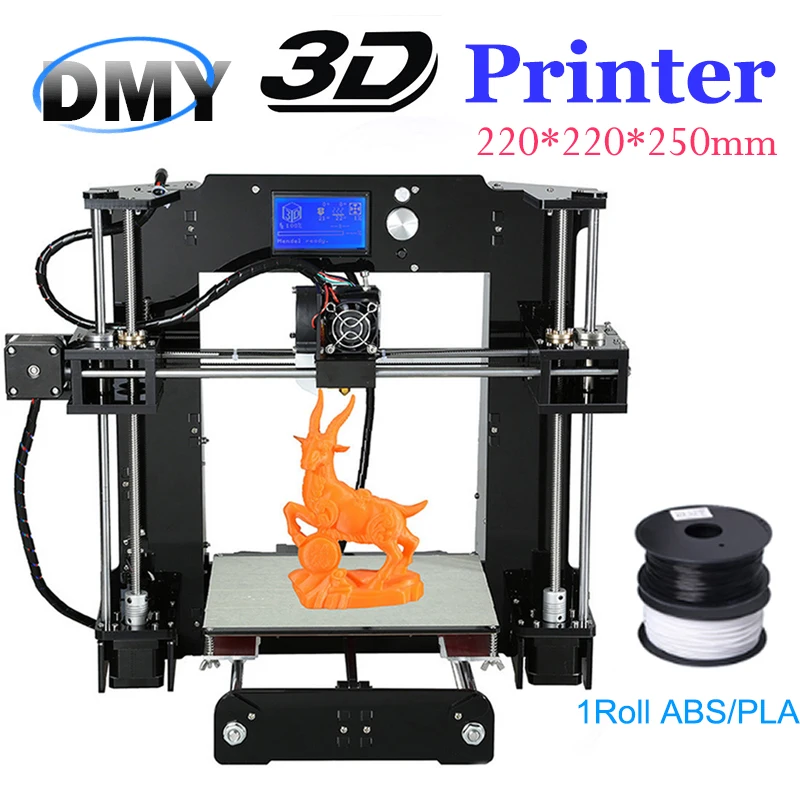 A6 Big Size Upgraded Quality High Precision Reprap Prusa i3 3d Printer DIY Aluminium Hotbed kit Filament imprimante impresora