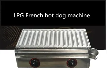 

JINKELI most popular snack equipment grilled sausages machine , non-stick plate muffin hot dags maker, LPG hot dogs machine