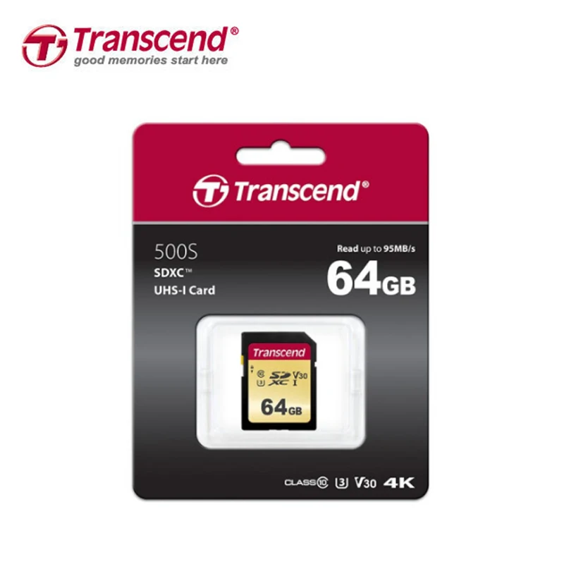 MLC чипы карты памяти Transcend SDHC карты SD 16 GB UHS-I узнать 95 МБ/с. Class10 16 GB Transflash SDXC 32 ГБ, 64 ГБ и 128 Гб 4 k съемки