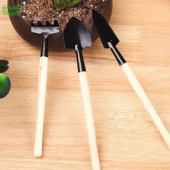 

15sets Gardening Tools Plants MiNi Dig Soil Friable Shovel Scorpion Rakes Wooden Handle Light Easy Carry For Gaden Bonsai