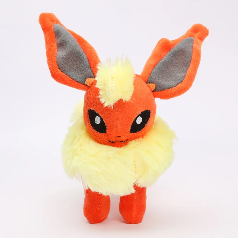 9 стильных карманных Eevee Espeon плюшевых Umbreon Glaceon Vaporeon Flareon Jolteon чучела животных плюшевые куклы рождественские подарки 17-24 см - Цвет: Flareon