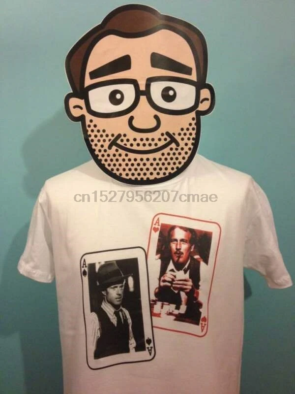 

The Sting Robert Redford Paul Newman Cult Film T-Shirt - White Shirt