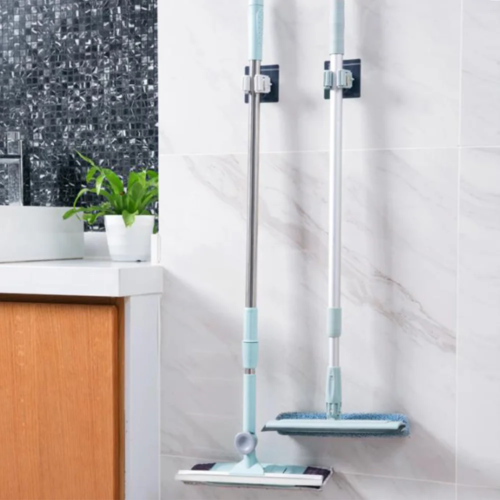 

Avoid Punching And Hanging Mop Rack Bathroom Wall Hanging Mop Hook Bathroom Broom Rack Full Use Of Space